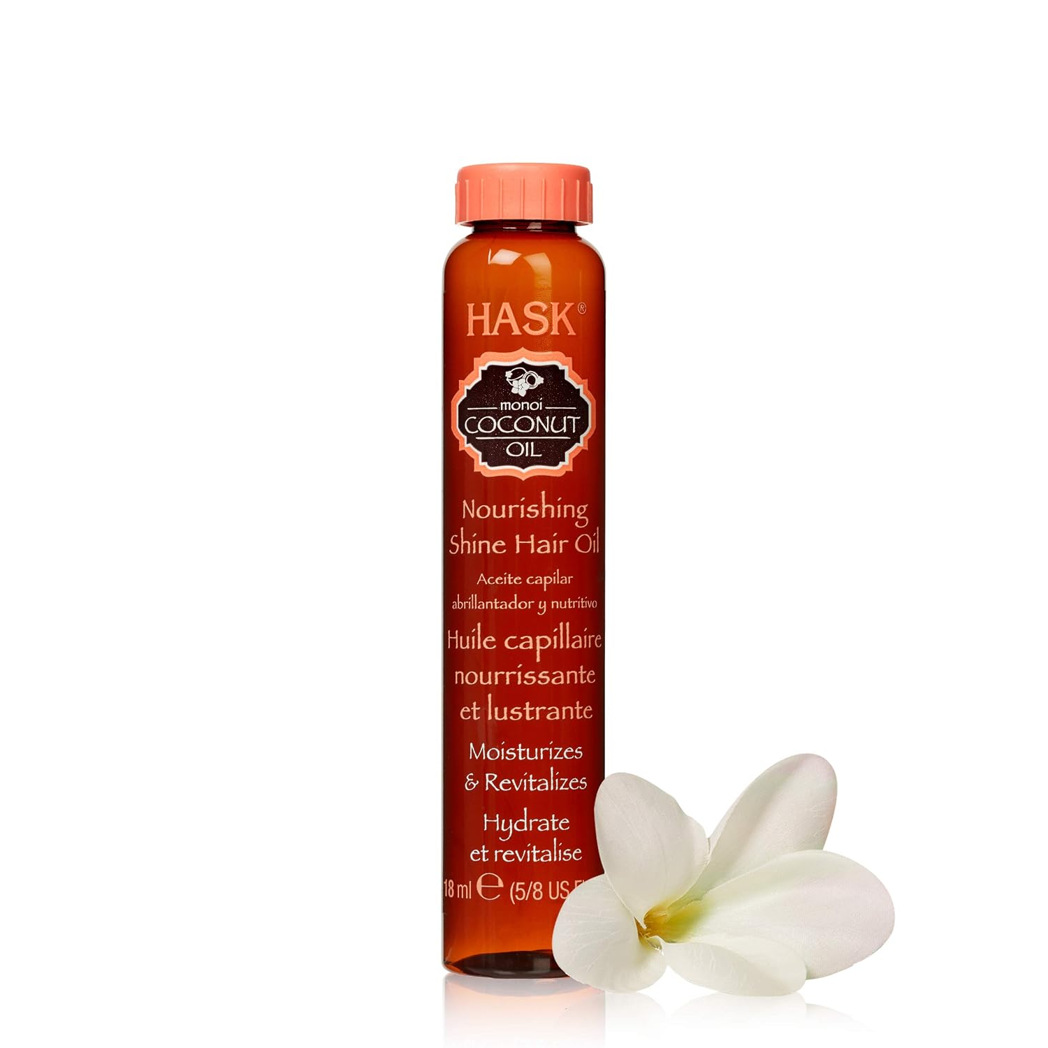 HASK Nourishing Monoi Coconut Shine Oil | Hydrating Hair Oil
