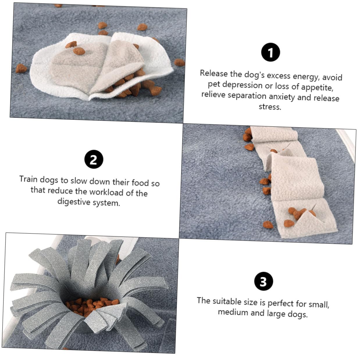 Tapis Entraînement pour Animaux De Compagnie Coussin Anti-renifleur Tapis Alimentation Lente pour Chien