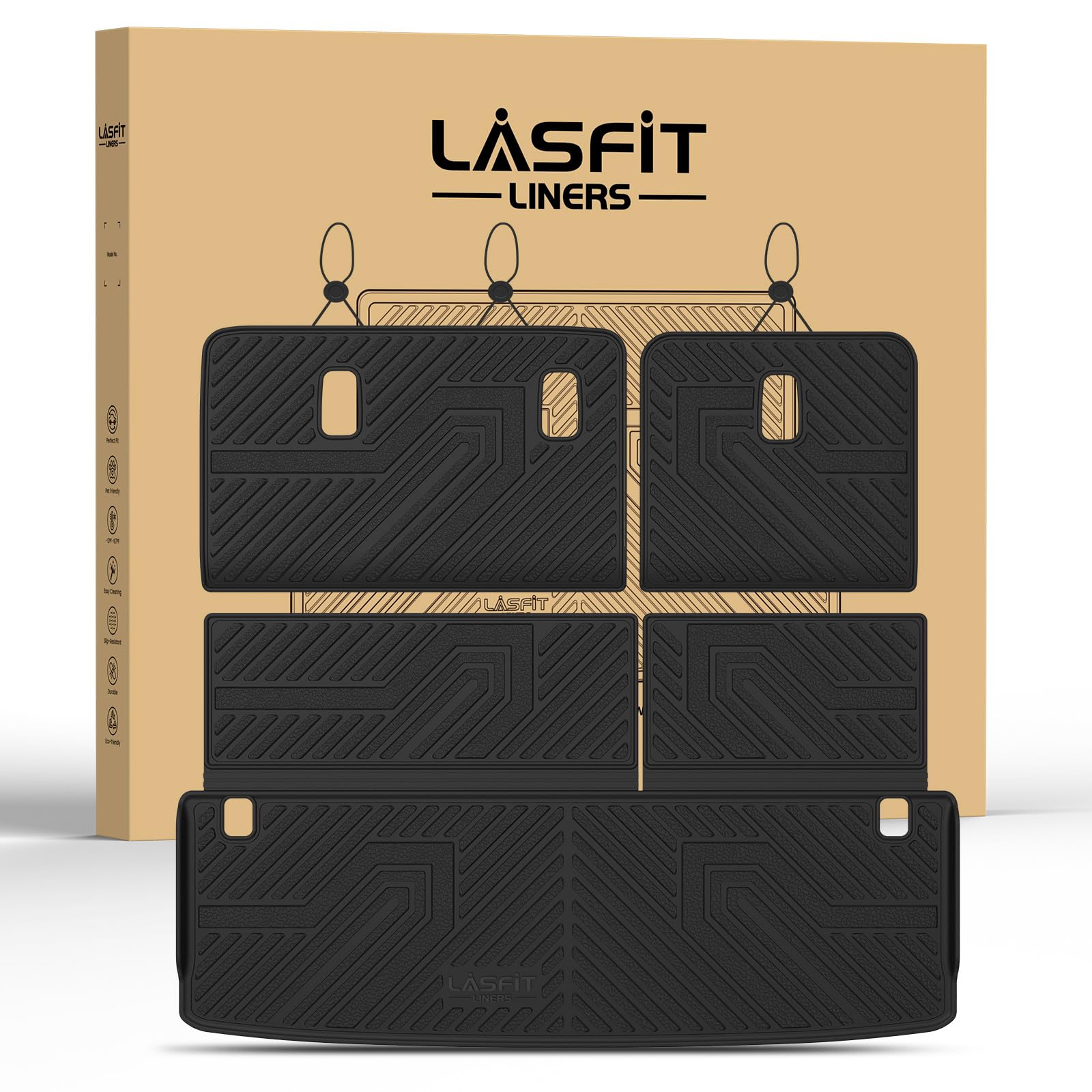 LASFIT Cargo Mats for Nissan Armada 2026 2025 / Infiniti QX80 2025-2026