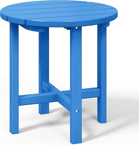 Vista 200 de WestinTrends Dylan Adirondack - Mesa auxiliar redonda para exteriores, color negro