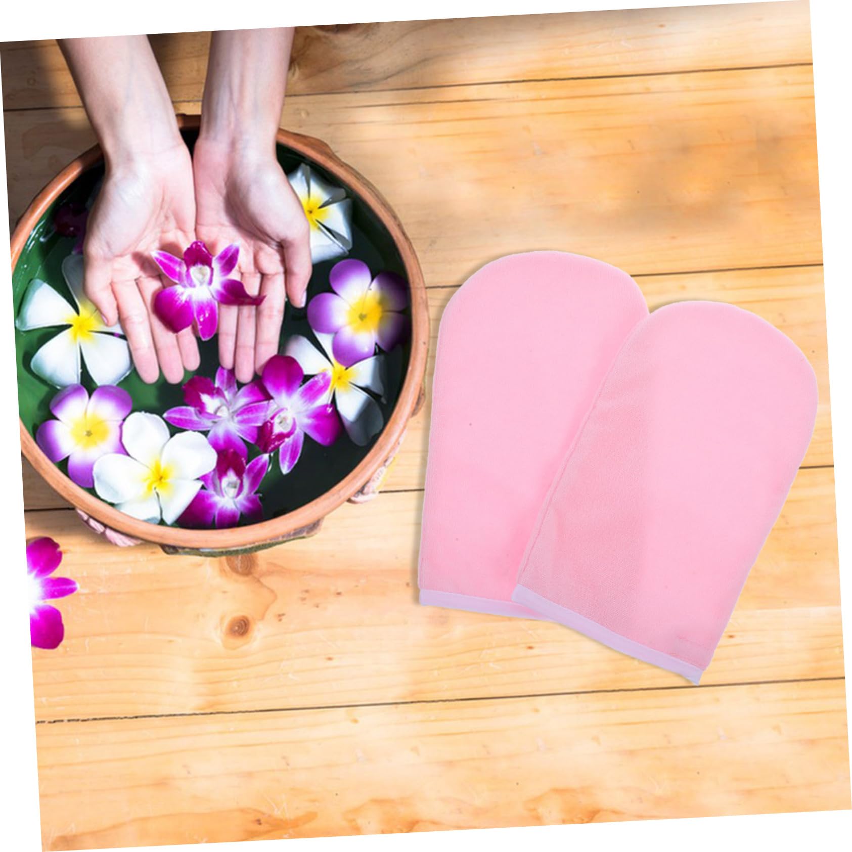 Ipetboom Beauty Salon Mitts Supply Paraffin Wax Gloves for Hand Care Moisturizing Mittens for Daily Use