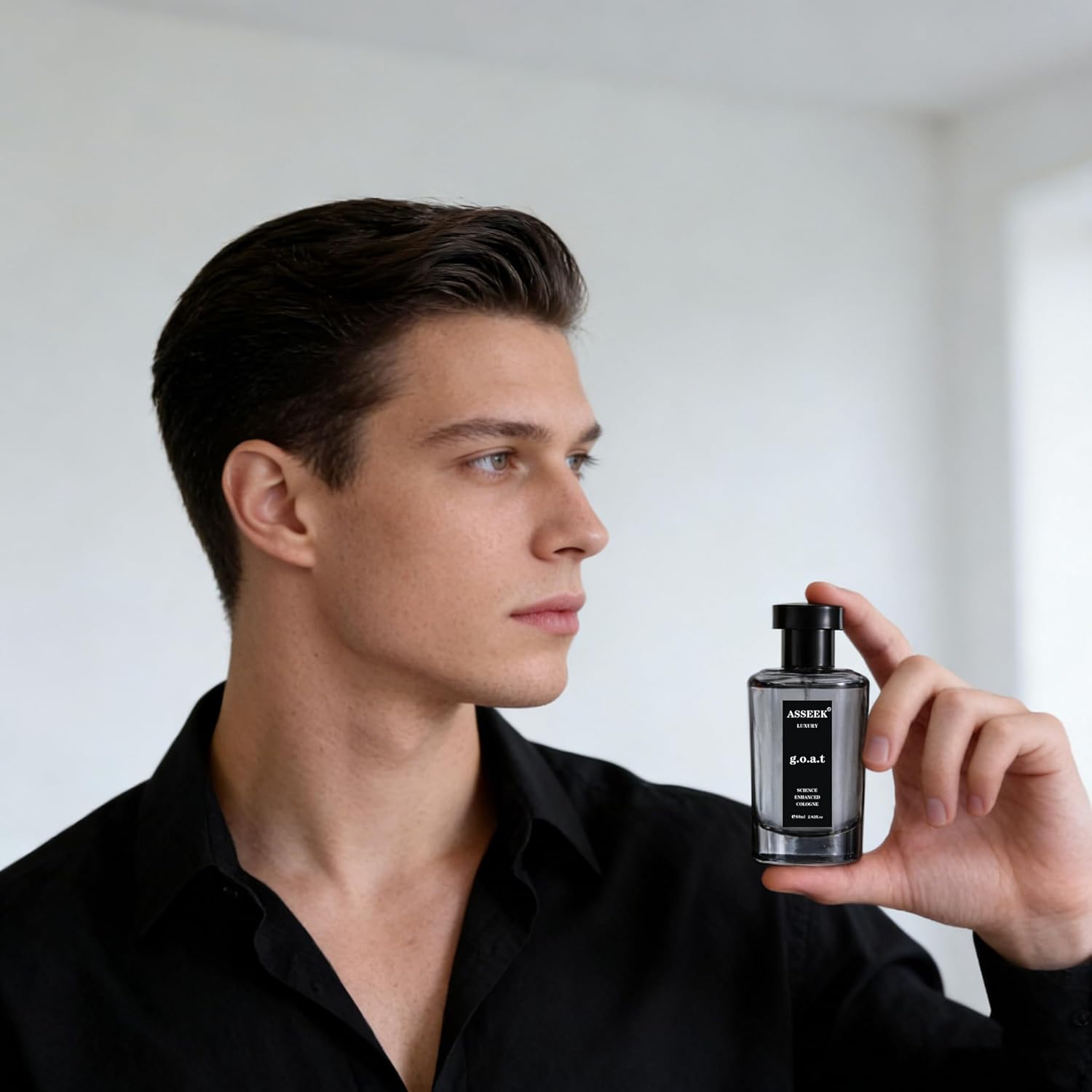 ASSEEK G.O.A.T Cologne for Man - 80ml/2.82 Fl Oz Woody Fougere Fragrance with Lemon Ginger Rose Cedar, Long-Lasting Science Enhanced Scent for Daily & Date Nights - Image 6