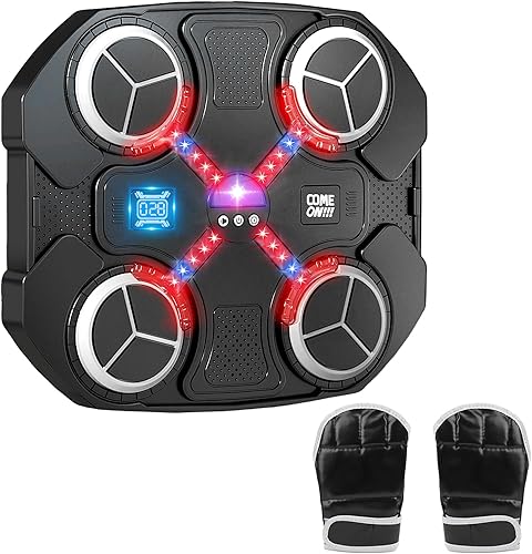 Máquina de boxeo musical Target Sport Toys Función de puntuación para niños de 6-8 8-12 años con guante de boxeo, equipo de entrenamiento