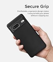 Vista 7 de Ringke Onyx - Funda compatible con Google Pixel 7 [negra] + funda delgada compatible con Google Pixel Watch [transparente + negro]