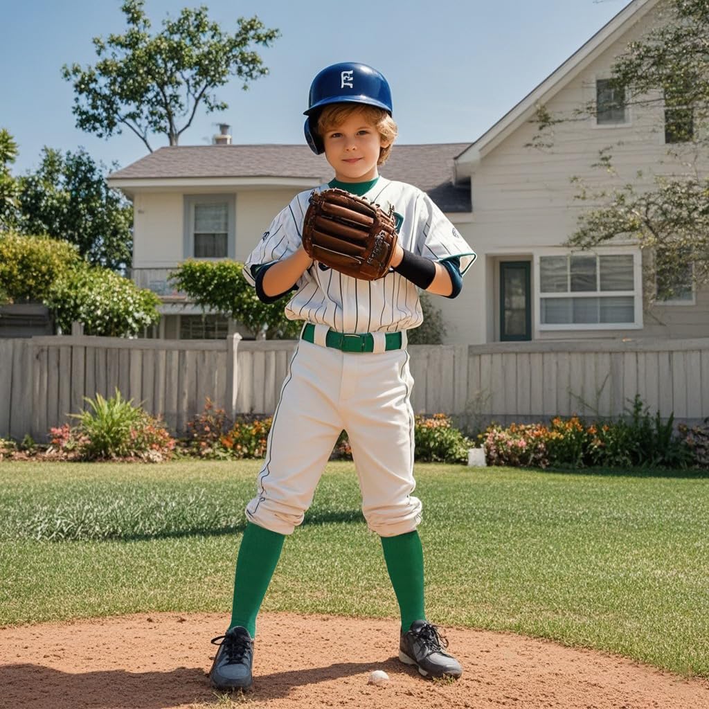 Baseball Socks and Belt Combo for Youth Adult Softball Sock Belt for Boys and Girls
