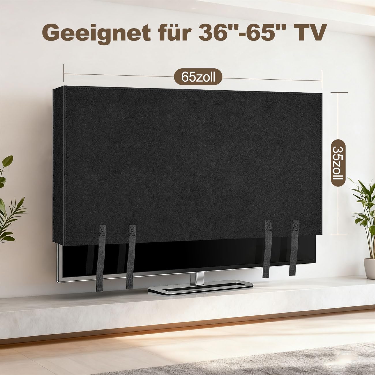 Housse de protection pour TV écran plat 65 x 36 pouces déménagement rénovation stockage