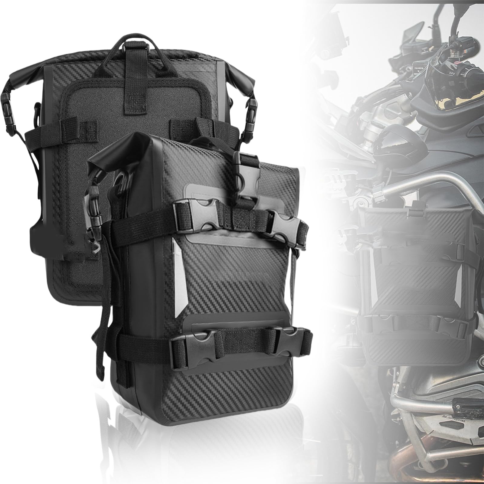 Motorradtasche mit schneller Installation und Entfernung, leichte Fahrradtasche, entworfen für Abenteuerbegeisterte, Motorradgepäck