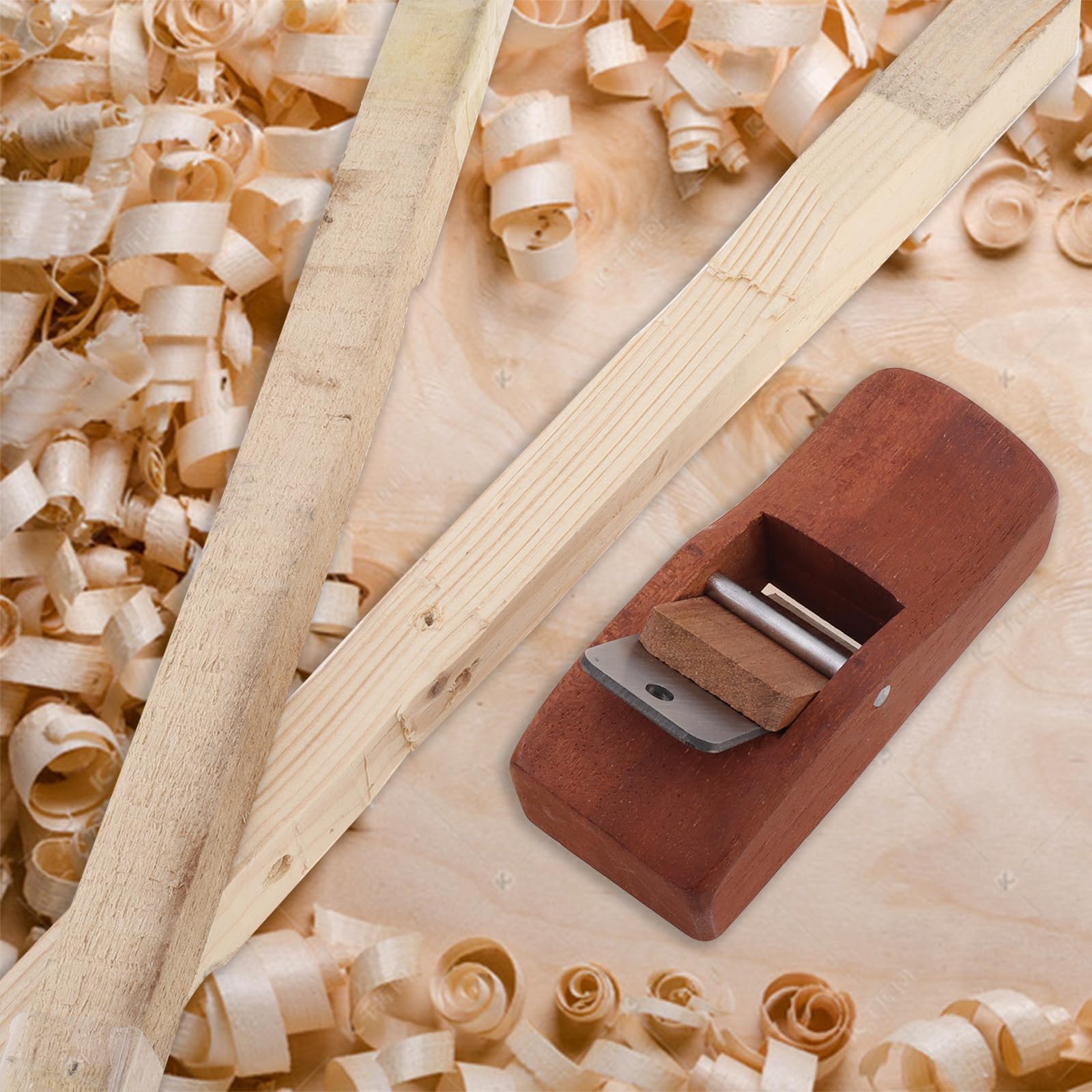 Set di utensili manuali per la lavorazione del legno, 7 pezzi, regolabili, portatili, per la lavorazione del legno, per la lavorazione del legno, per lavori in legno
