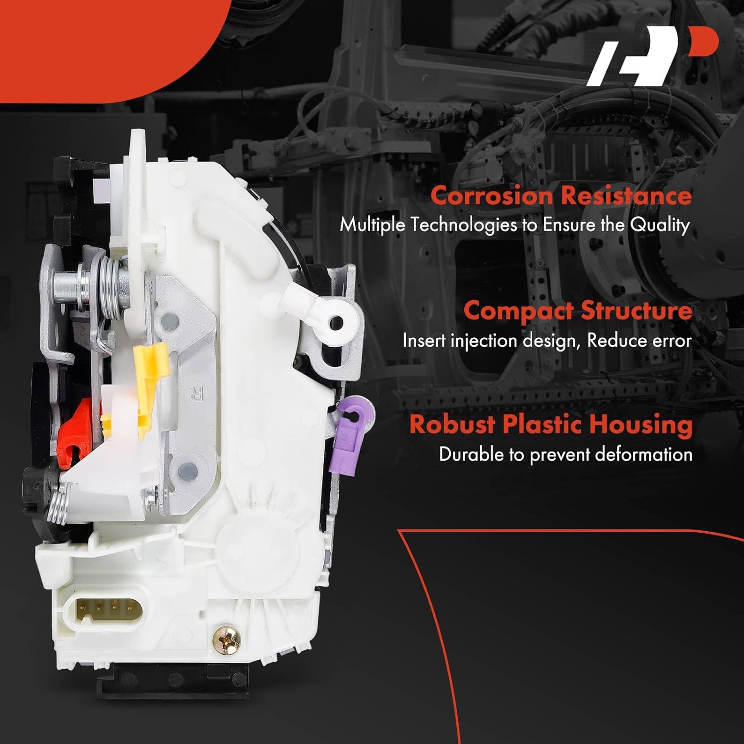 A-Premium Front Right Passenger Side Door Lock Actuator Compatible with Ram 4500/5500 2011-2016, 1500 2011-2017, 3500 2012-2018, 2500 2012-2021, 2500 2023