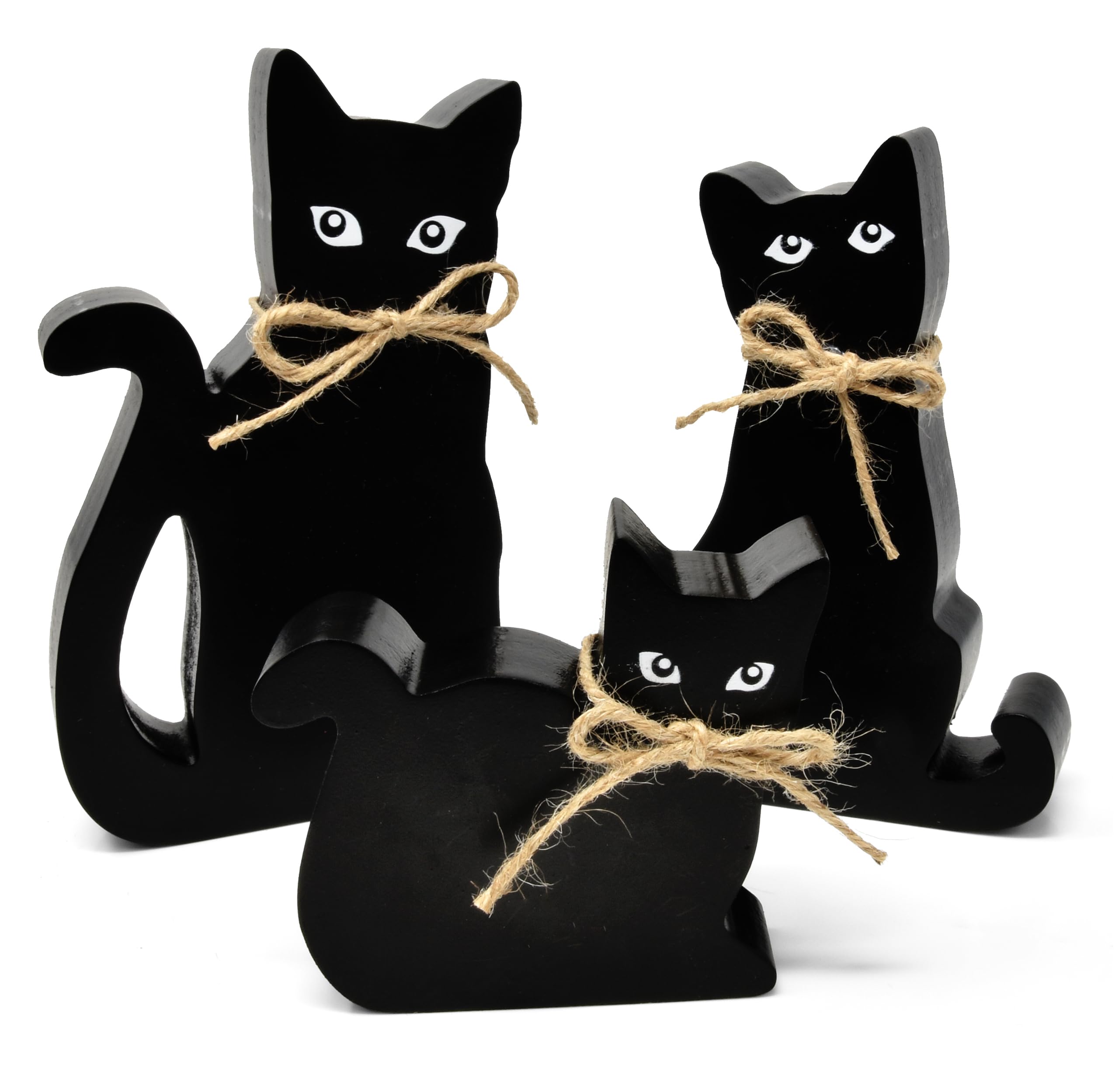 Amazon.com: Gift Boutique 3 Halloween Cat Wooden Table