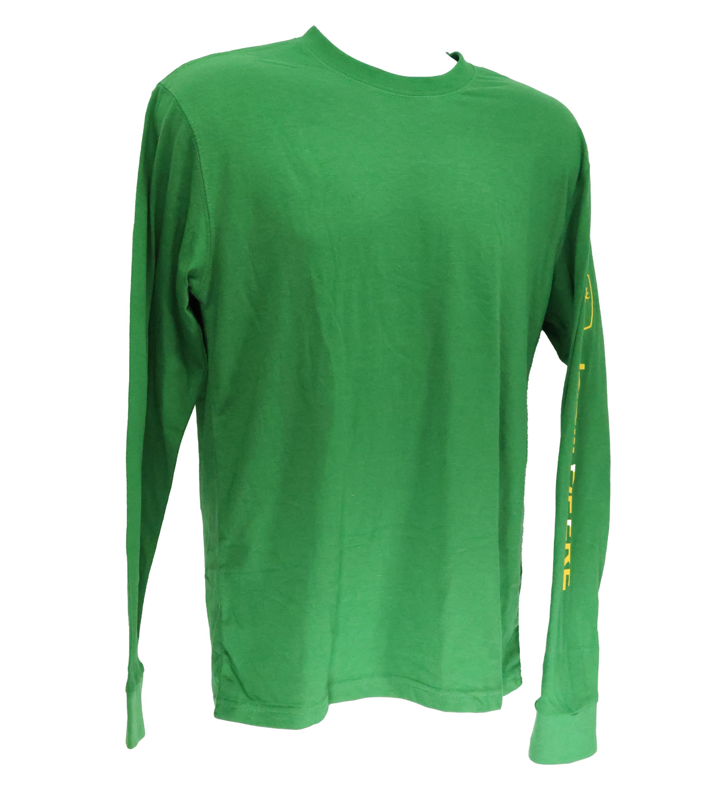 John Deere Solid Long Sleeve Tee with Logo on Sleeve