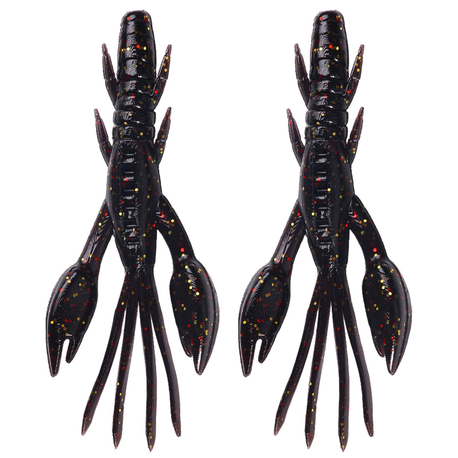 Shrimp Bait, Salt Water, Shrimp Bait, Saltwater, Realistic Crawfish Bait, Fishing Lure, Pack of 2 Fishing Lures for Freshwater and Saltwater, Fishing Lures, Swimming Baits, Fishing Equipment