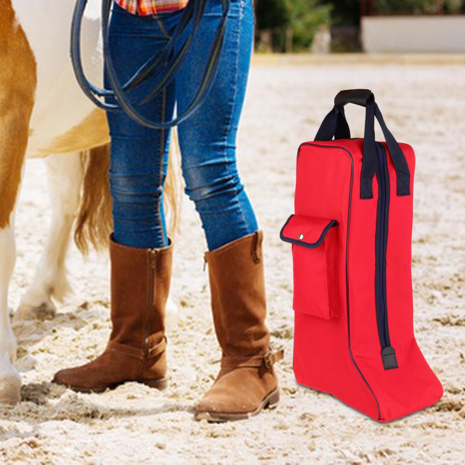 Borsa Porta Stivali da Equitazione con Maniglia per Uso Esterno