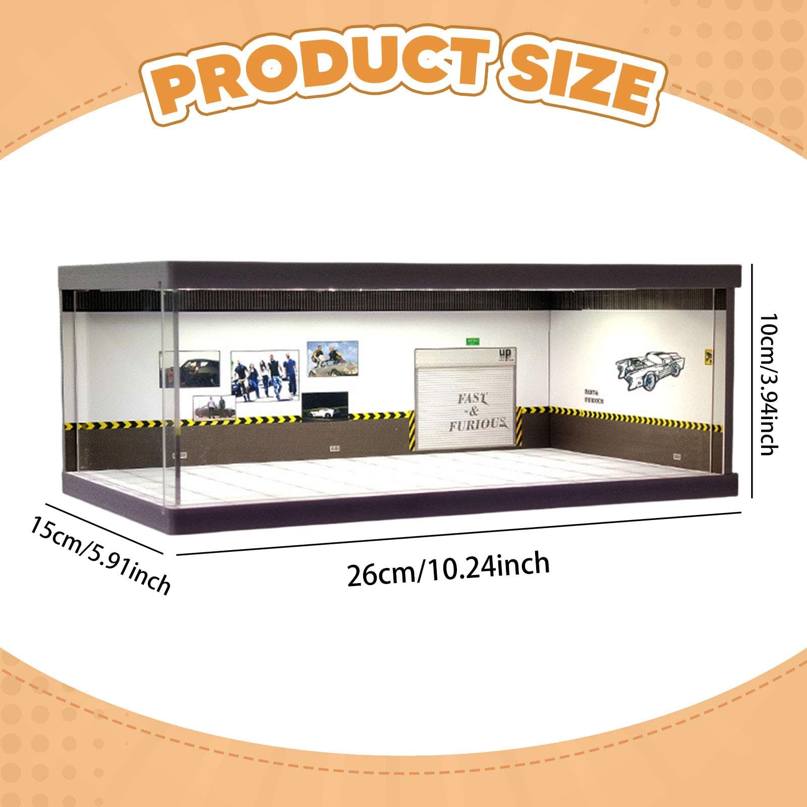 Amazon | Toysmith 1:64 ガレージディスプレイケース 改造 工場シーン
