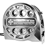 Tape Measure, 25FT Stainless Steel Retractable with Double-Sided Scale, Waterproof & Rustproof, 7.5m/25ft
