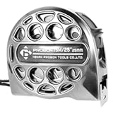 Tape Measure&comma; 25FT Stainless Steel Retractable with Double-Sided Scale&comma; Waterproof & Rustproof&comma; 7&period;5m&sol;25ft