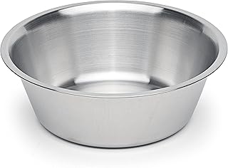 Jaska hochwertiger Hundenapf aus gebürstetem Edelstahl, Futternapf und Trinknapf spülmaschinenfest, Futterschale (1x M / 1,6 l / 21 cm) product image