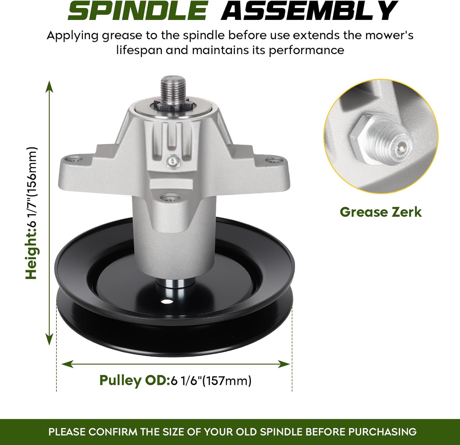 42'' Deck Rebuild Kit for Huskee LT542H with 2 Spindles 618-04456 918-04456 918-04456 918-04461, 2 Idlers 753-08171 956-04129, 2 Blades 742-0616, 1 Belt 754-04060