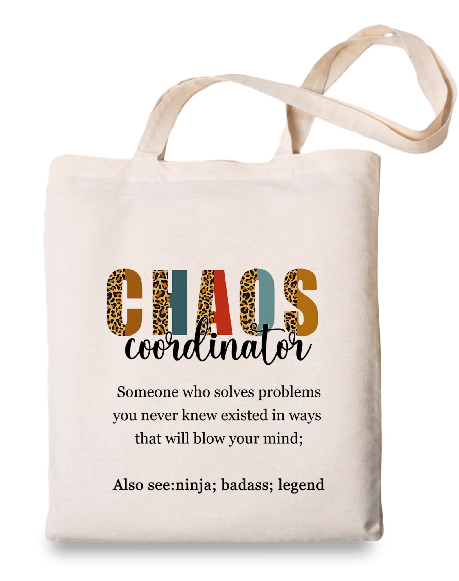 OUZ Stylish Reusable Canvas Tote Bag for Women, Lightweight & Durable Shoulder Bag for Shopping, Work, Gym, Beach, Travel