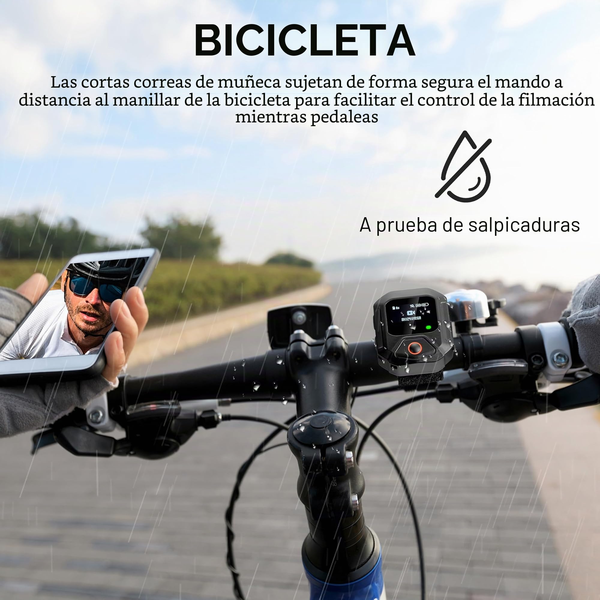 Mando a distancia GPS para cámaras Insta360 X5/X4/X4 Air X3/Go 3S/ACE Pro 2/ACE Pro/ONE X2 Cámaras Remote 25M Range Smart Action Accesorios