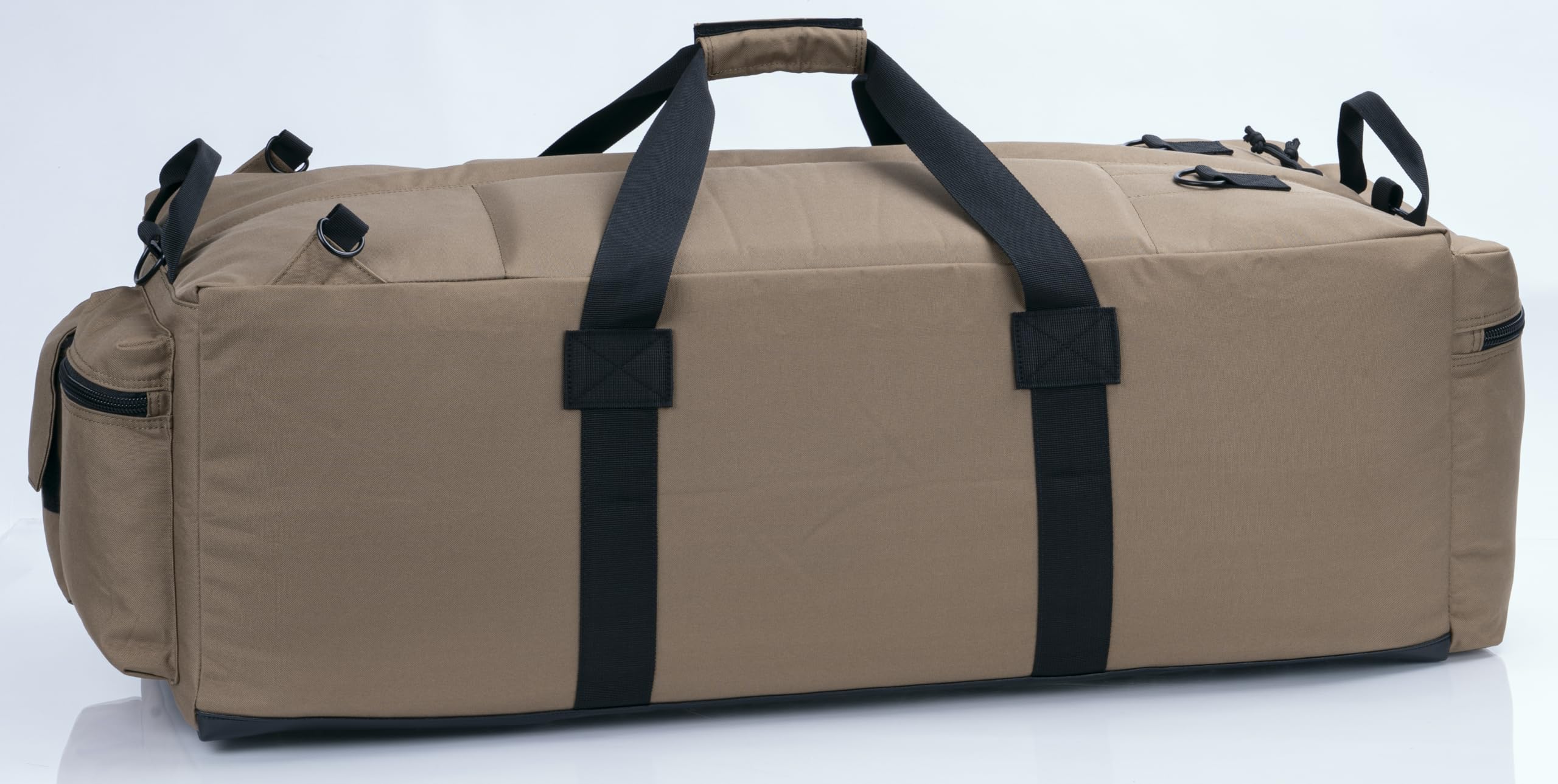 Grande borsa in stile militare, borsa tattica per attrezzature sportive, borsa da viaggio con spallacci rimovibili, 80 litri, Kaki