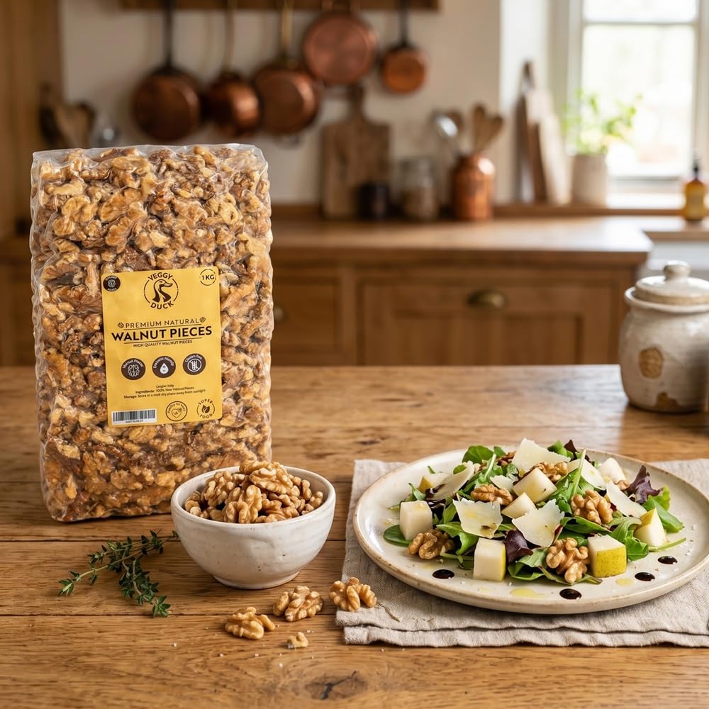 Veggy Duck - Nueces Naturales Sin Cascara (1Kg) - Origen Italia | Sin Sal