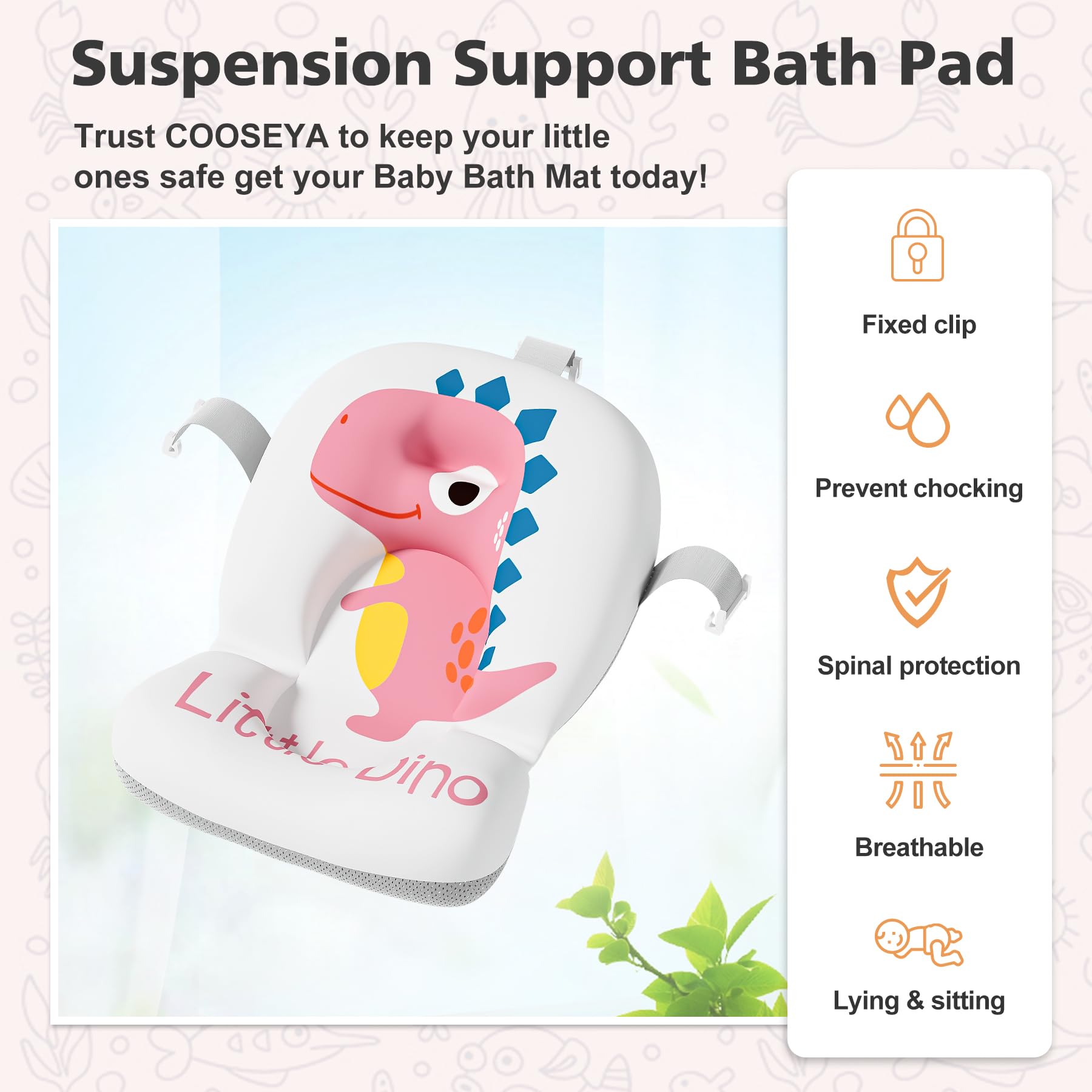 Bañera plegable para recién nacidos con termómetro y cojín flotante suave, portátil y plegable, bañera de viaje para bebés y niñas pequeñas de 0 a 36 meses (rosa)