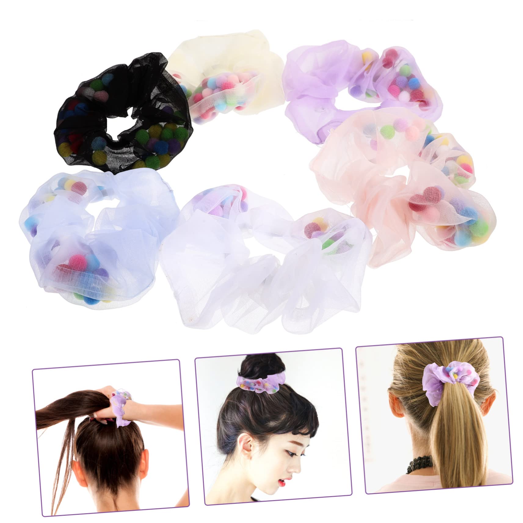 FRCOLOR 30 Piezas conjunto de accesorios para el cabello lazos para el cabello a granel lazos para el para niñas hair clips orquillas cuerdas elásticas para el tela