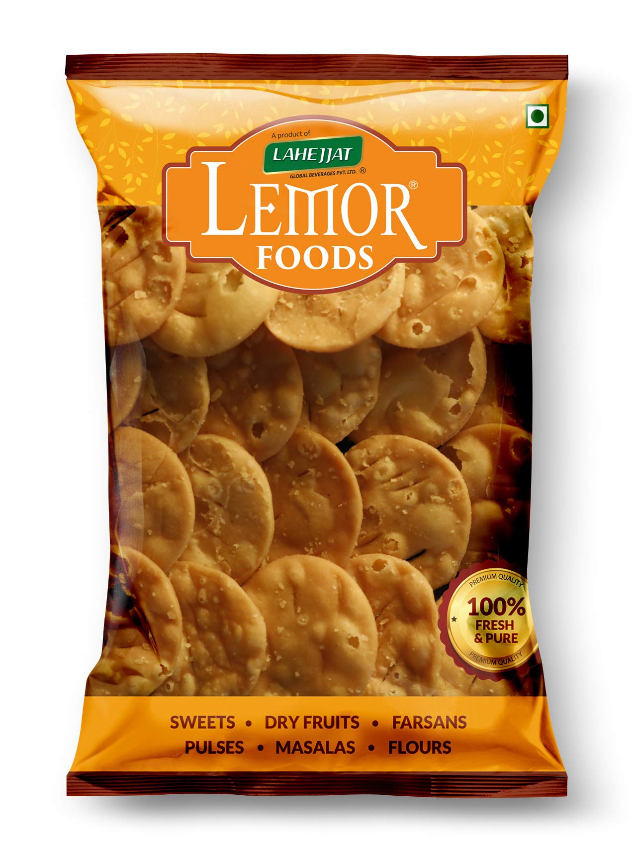 Lemor Sev Puri (400 Gms, 2 Packets Of 200 Gms Each) | Namkeen Chat Snacks For Foodie Indian