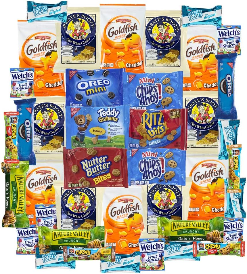 Sweet & Salty Snack Pack Variety Assortment Sampler 40 Count