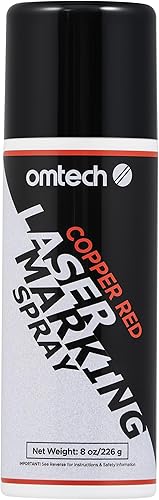 Vista 19 de OMTech Spray de Marcado Láser, Líquido de Marcado Láser de Metal para Grabadores Láser de CO2, 3×13oz Spray en Aerosol para Grabado Láser Negro en 1