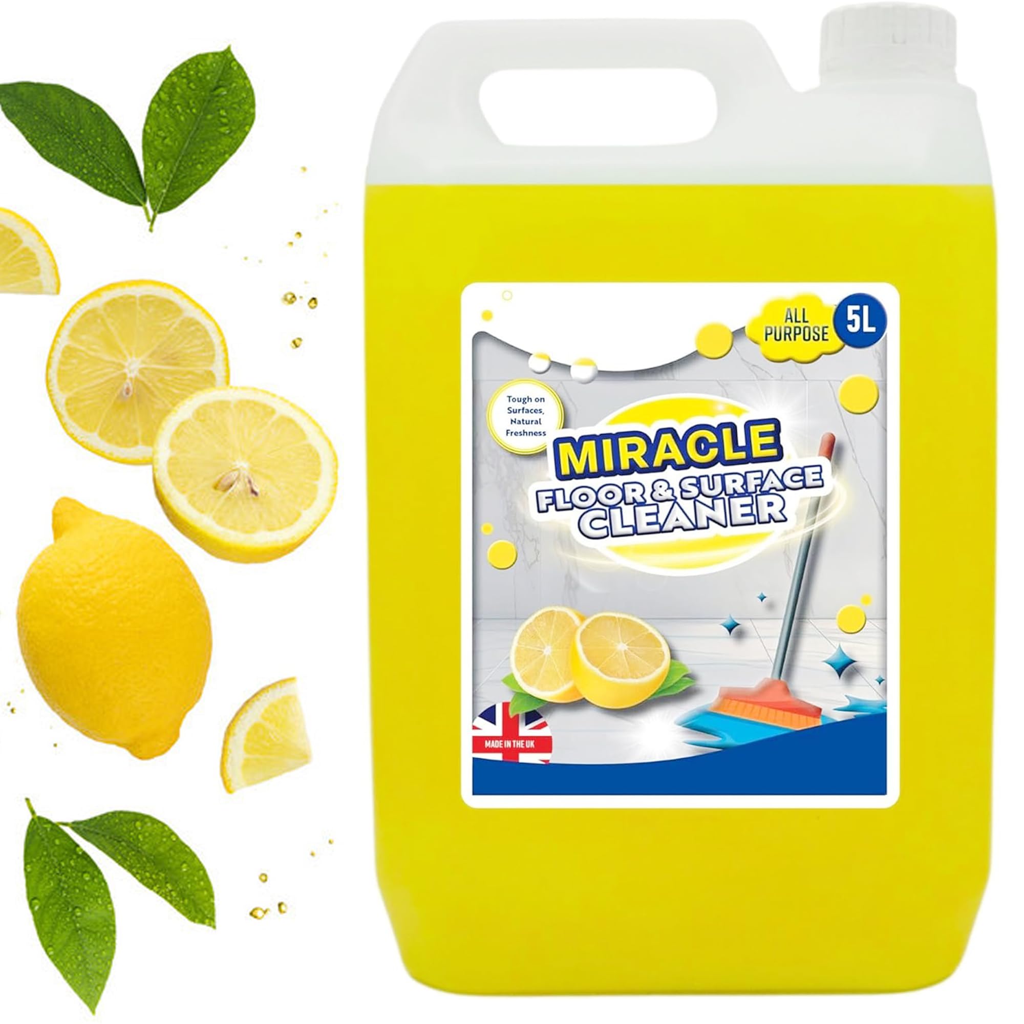 5 Litre All Purpose Miracle Floor & Surface Cleaner Ideal For All Surfaces