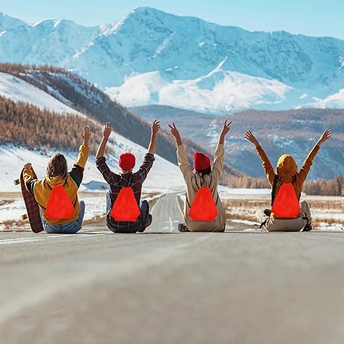 Miniatura 5 de KUUQA Mochila con Cordón Bolsas a Granel Bolsas de Cuerda Bolsas de Almacenamiento para Deporte Gimnasio Viajes, Rojo, Moderno