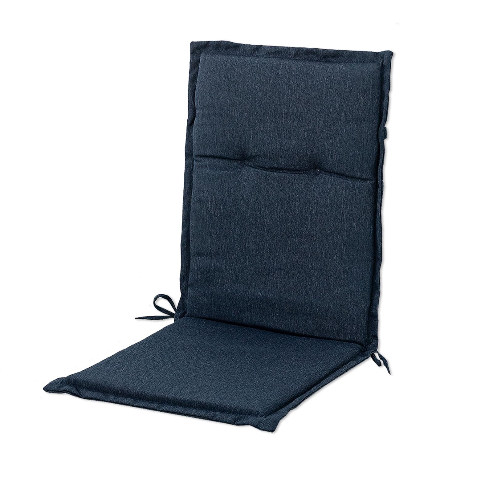 helios&hestia indoor high back rocking chair cushions with back elastic and ties, outdoor dining seat pads replacement for glider and swivel rocker, waterproof, 18" x 42" x 1.5", set of 1, navy blue
