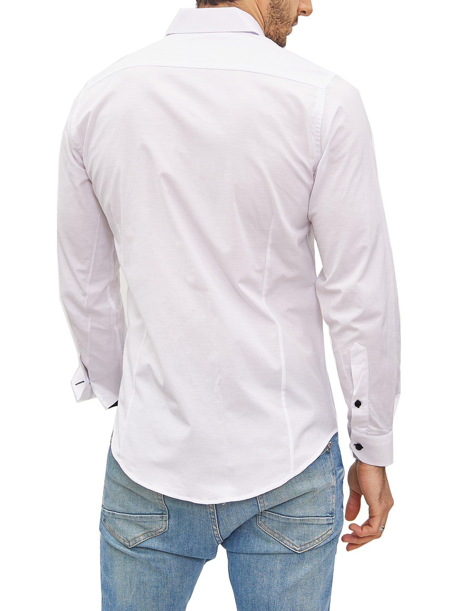 Subliminal Mode Chemise Homme Manches Longues | Coupe Classique | Confortable et Facile à Entretenir | Idéale pour Le Bureau et Sorties Décontractées