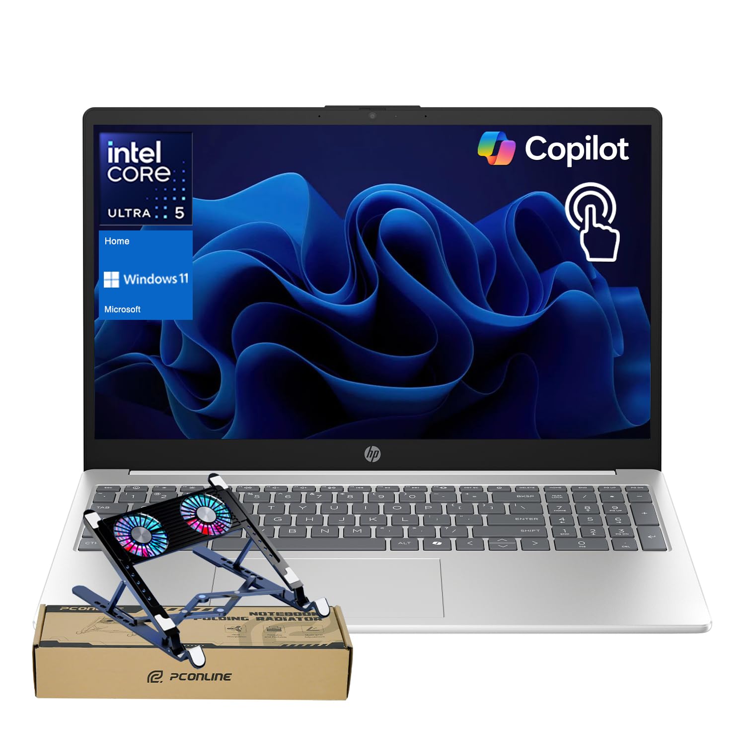 2025 Flagship i7 Copilot AI Business Laptop, 17.3" FHD Display, Intel Core i7, 64GB RAM, 2TB SSD, Fingerprint Reader, HDMI, Wi-Fi 6, Backlit KB, W11P, Silver, with ADATA 512GB External SSD Bundle