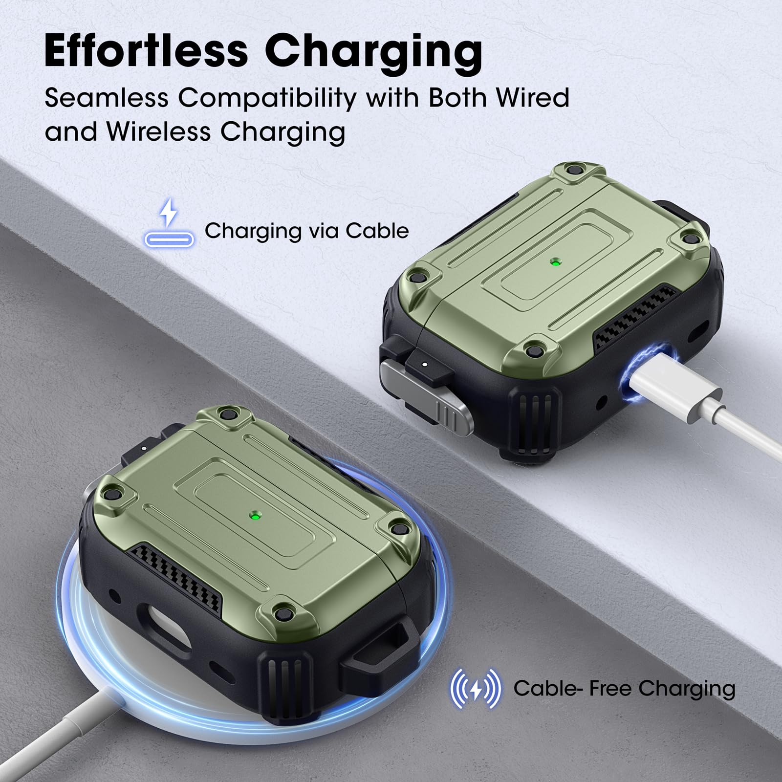 Airpods Pro ケース エアーポッズプロ 保護カバー 軍用グレードの全 Airpods Pro ケース エアーポッズプロ 保護カバー 軍用グレードの全