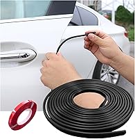 Vista 7 de Ziciner Protectores de borde de puerta de automóvil, 16 pies (16.4 ft), protector de sello de goma con forma de U, protección de moldura de entrada