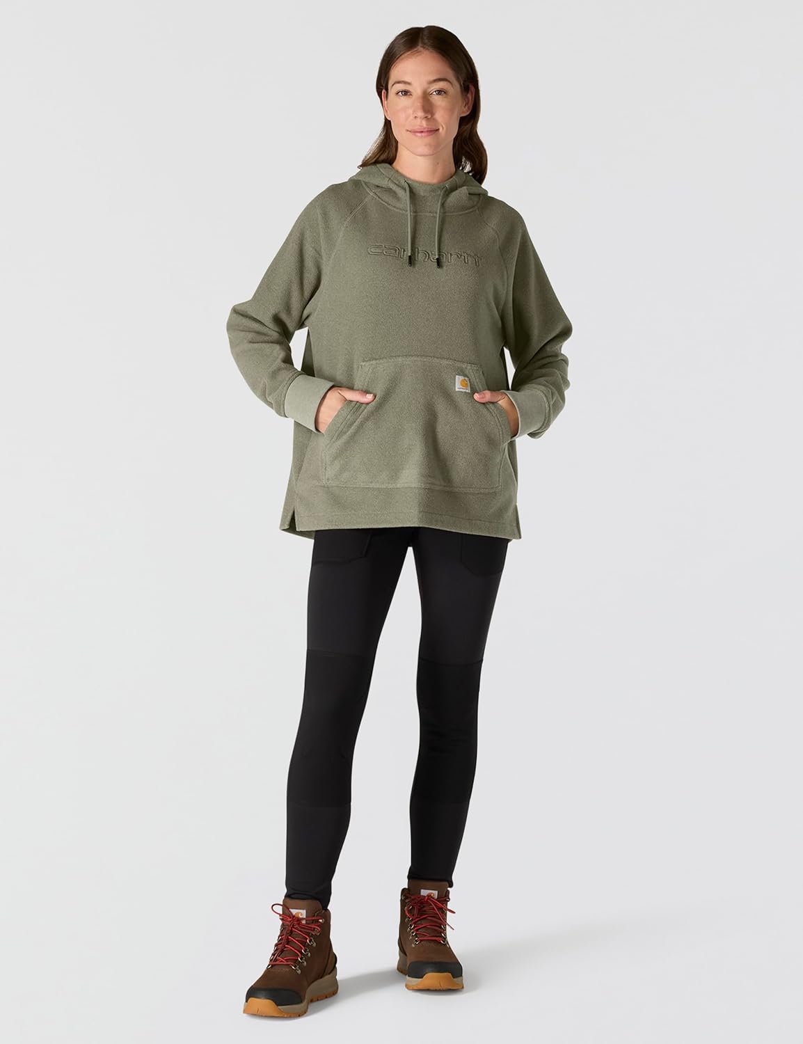 Carhartt womens Force Oversized-fit Fleece Hooded Sweatshirt - Image 4