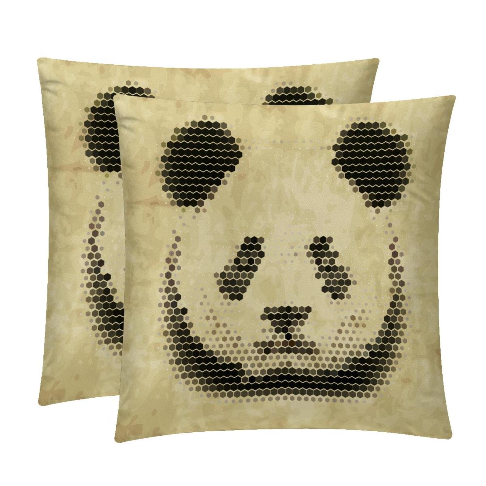 TDGKPZ Panda Throw Pillow Covers 2 Pack Cushion Cases Decorative Pillow Cases Home Decor 50x50cm