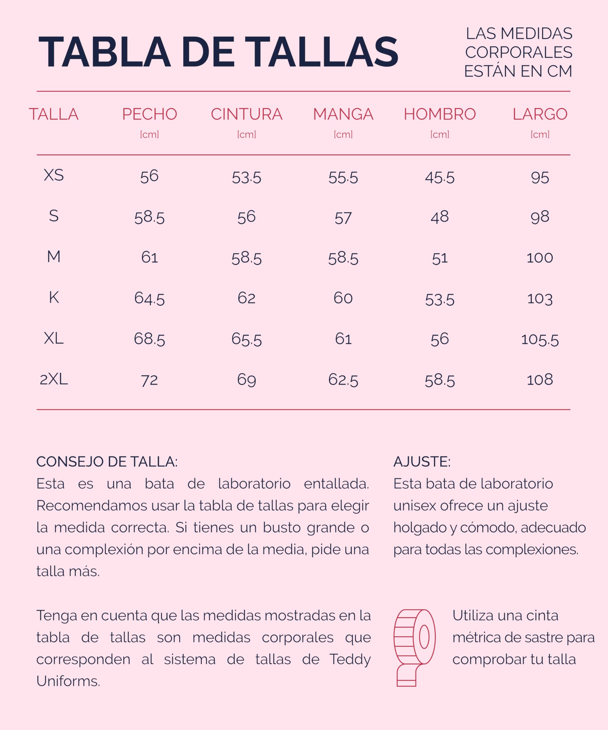 Bata clínica para Hombres y Mujeres, Unisex, múltiples Bolsillos, Ajuste Regular, Cierre a presión
