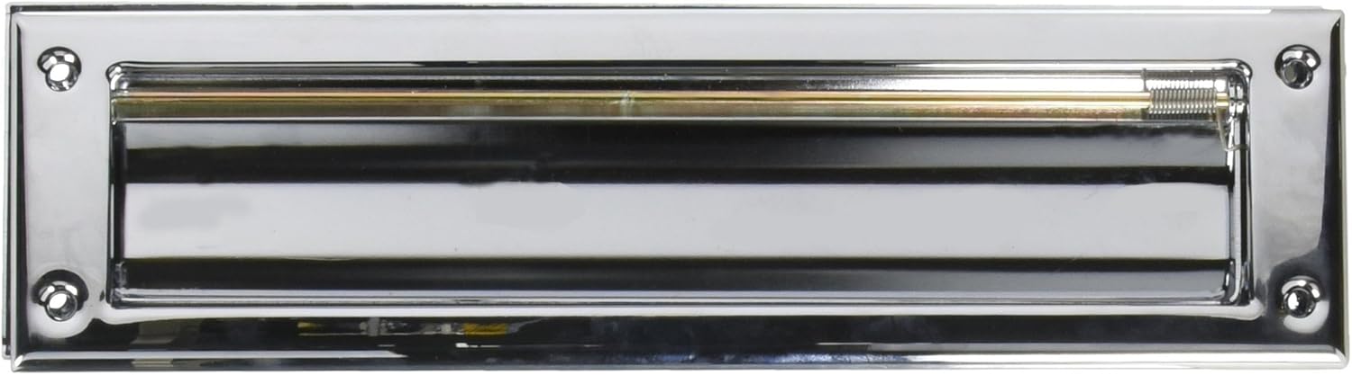 Baldwin 0012260 Letter Box Plate, Bright Chrome