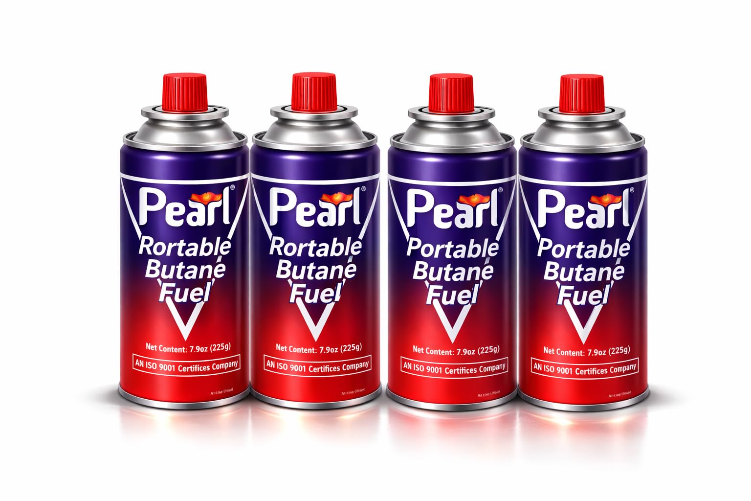 POWER COOK Butane Gas Portable High Pressure, Butane Can for Torch Flame Lighter, Welding Torch, Small Stove, Camping Stove Refiller 225g (pack of 4)