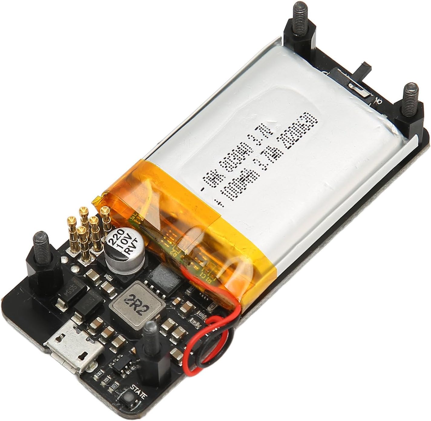 V1.2 UPS Power HAT Board, 1000mAh Battery 400mA Charging Current UPS Lite V1.2 UPS HAT Board, Zero, Integrated Serial Port