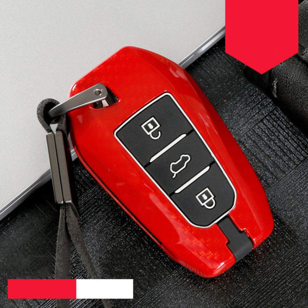 Car Key Protector Silicone Zinc Alloy Car Key Case Cover for Peugeot 301 3008 5008 208 307 308 508 2008 4008 for Citroen C4 Cactus C5 C3 C4L C6 C8