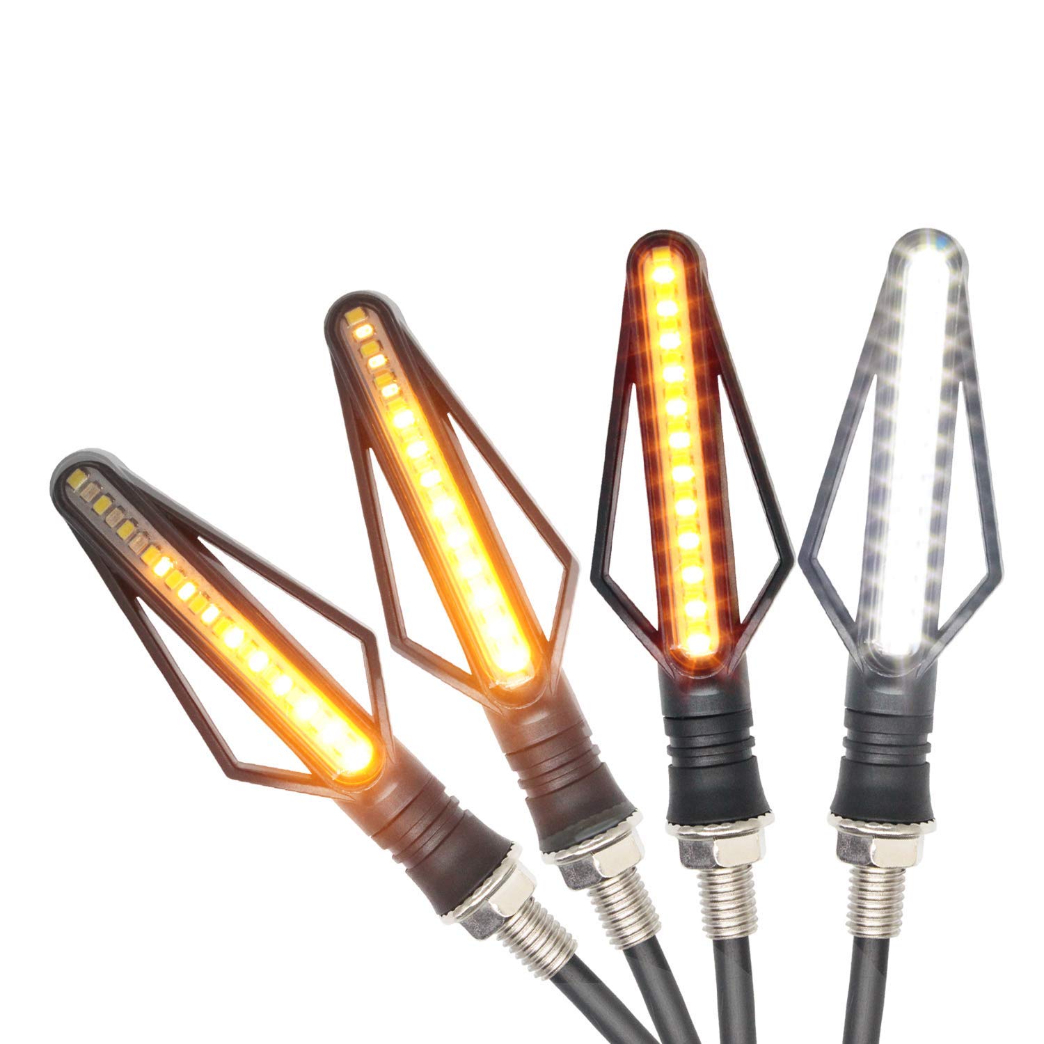 Amazon | バイク LED 流れるウィンカー 24連 2色切替 ターン