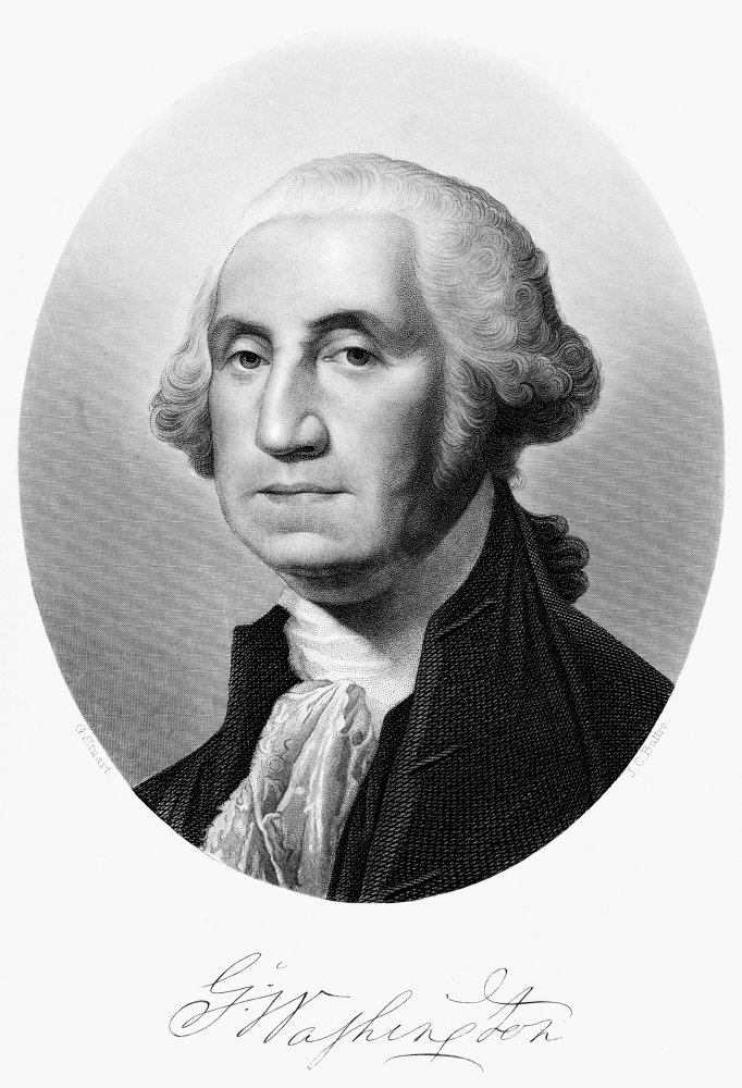 George Washington N(1732-1799) First President Of The United States Engraving After Gilbert Stuart C1795 Poster Print by (18 x 24)
