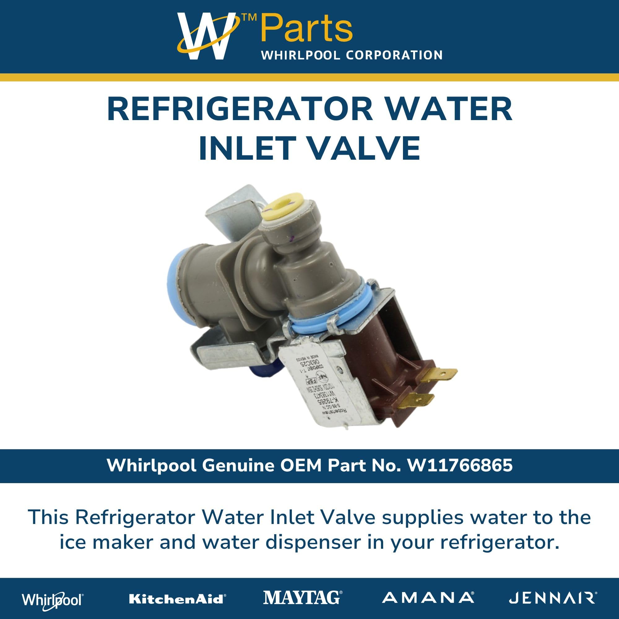 Amazon.com: Whirlpool W11766865 Genuine OEM Refrigerator Water