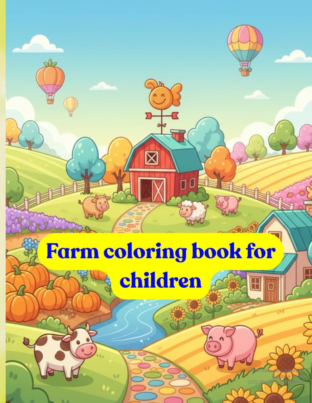 Farm coloring book for children