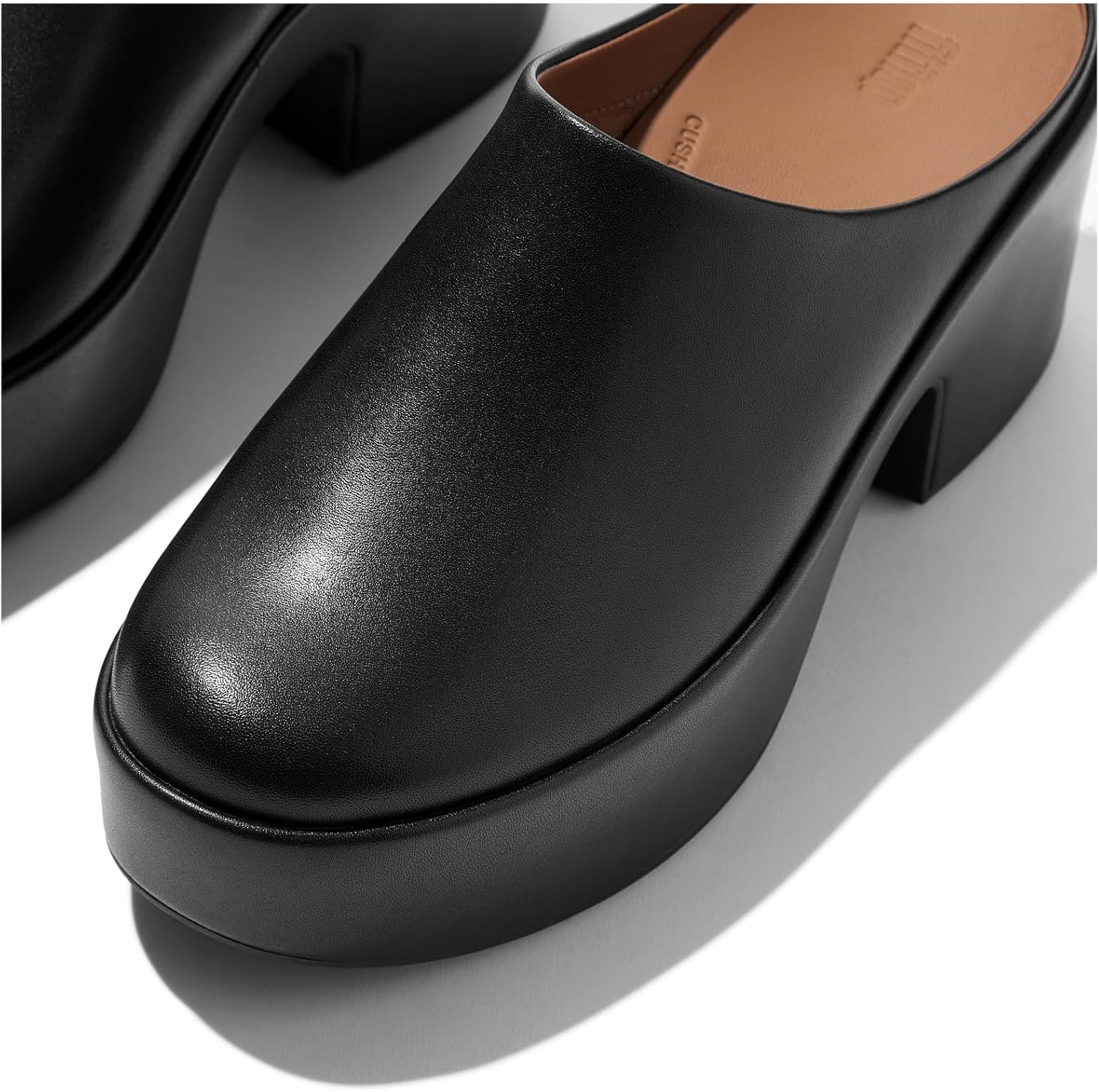 FitFlop Womens Platfforms Leather Heeled Mules - Image 6